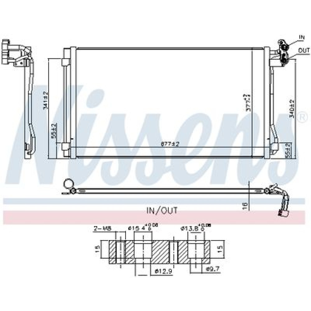 Радиатор кондиционера NISSENS 940793