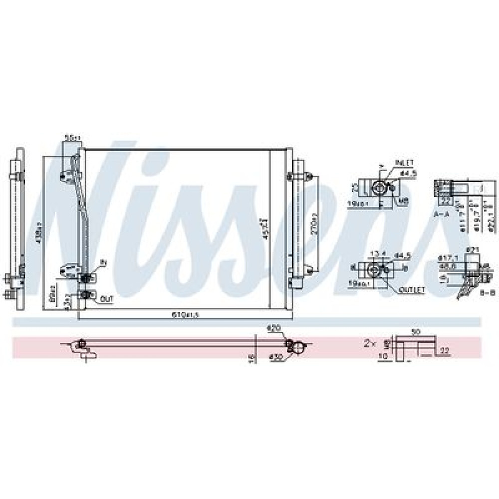 Конденсатор без хладогену NISSENS 940864