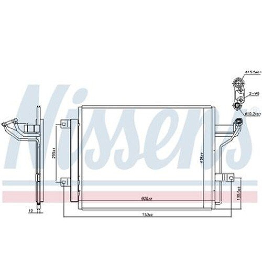 Радіатор кондиціонера NISSENS 940909