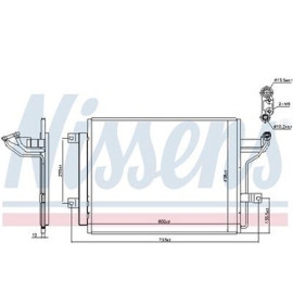 Радіатор кондиціонера NISSENS 940909