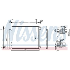 NISSENS 940949 Радиатор кондиционера NISSENS 940949