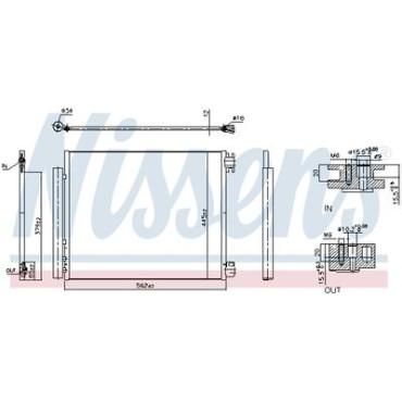 Радіатор кондиціонера NISSENS 940949