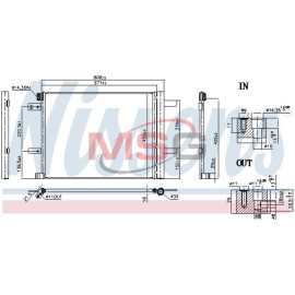 Радіатор кондиціонера NISSENS 941090