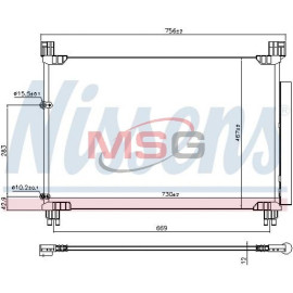 Радіатор кондиціонера NISSENS 941147
