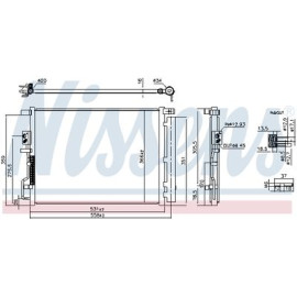 Радиатор кондиционера NISSENS 941290