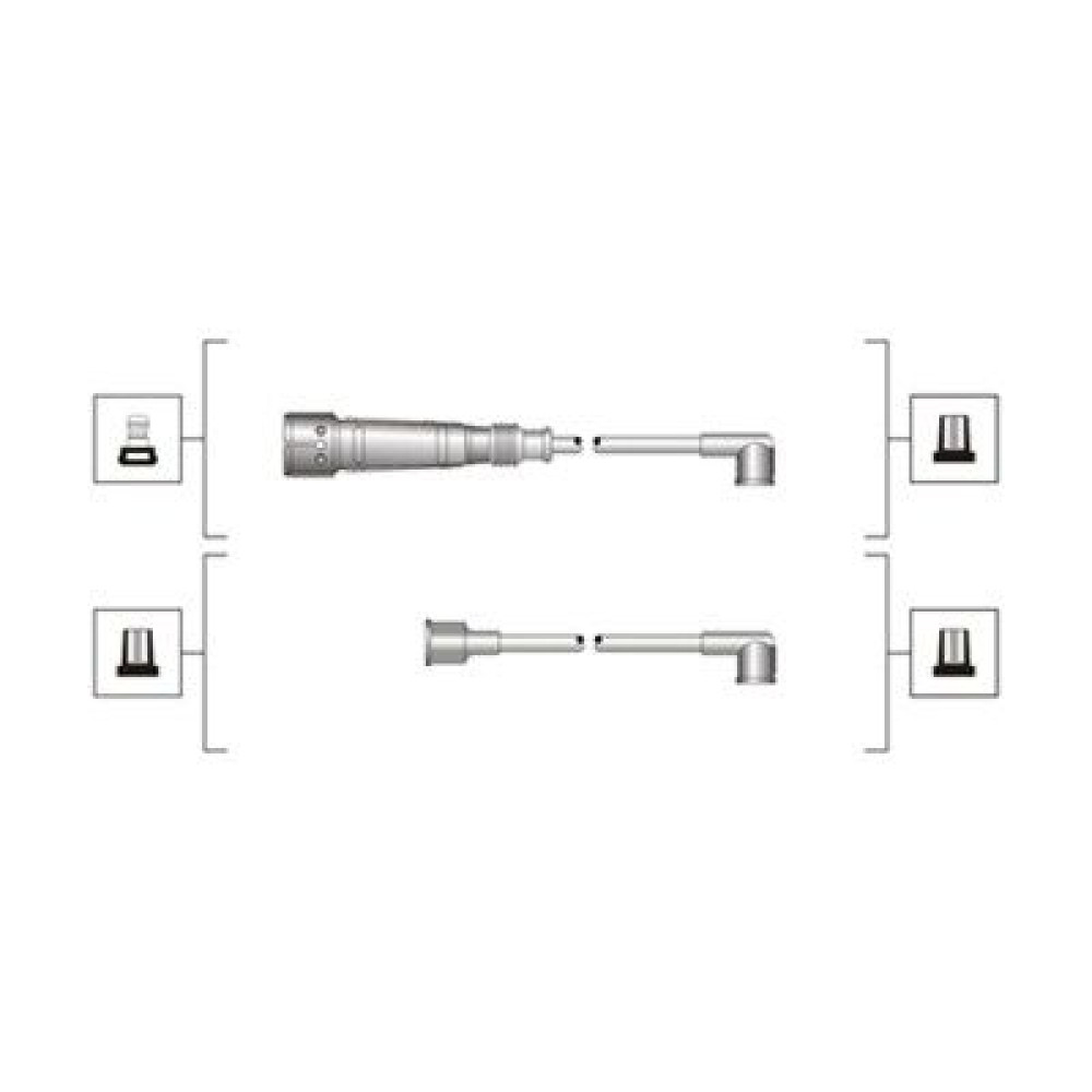 Комплект ізольованих проводів для свічок запалення MAGNETI MARELLI 941319170004