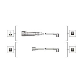 Комплект ізольованих проводів для свічок запалення MAGNETI MARELLI 941319170004