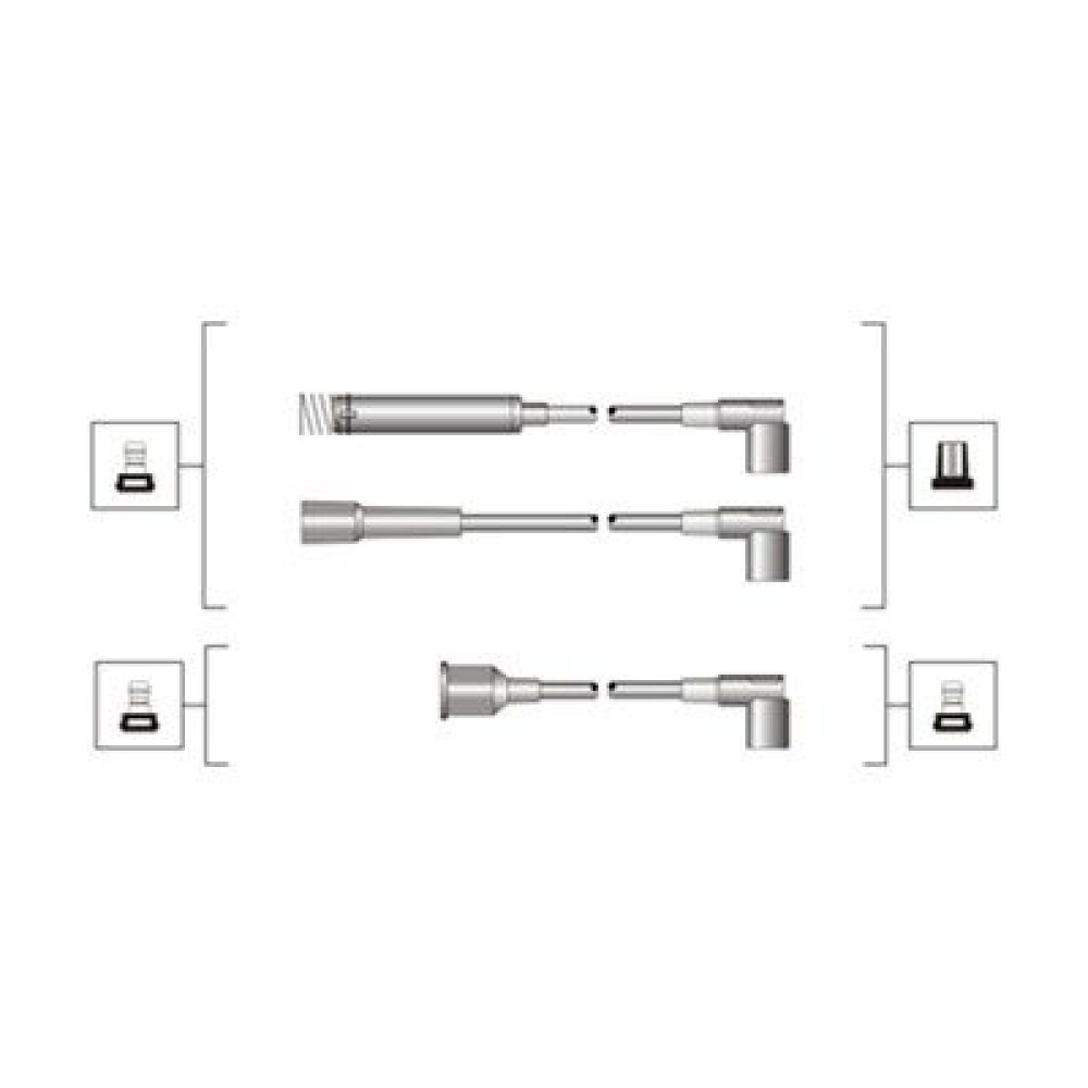 Комплект изолированных проводов для свечей зажигания MAGNETI MARELLI 941319170009