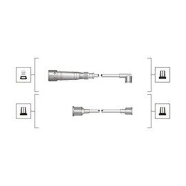 Комплект изолированных проводов для свечей зажигания MAGNETI MARELLI 941319170011