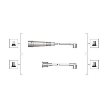 Комплект проводів запалювання MAGNETI MARELLI 941319170017
