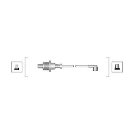 Комплект изолированных проводов для свечей зажигания MAGNETI MARELLI 941319170063