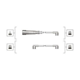 Комплект изолированных проводов для свечей зажигания MAGNETI MARELLI 941319170065