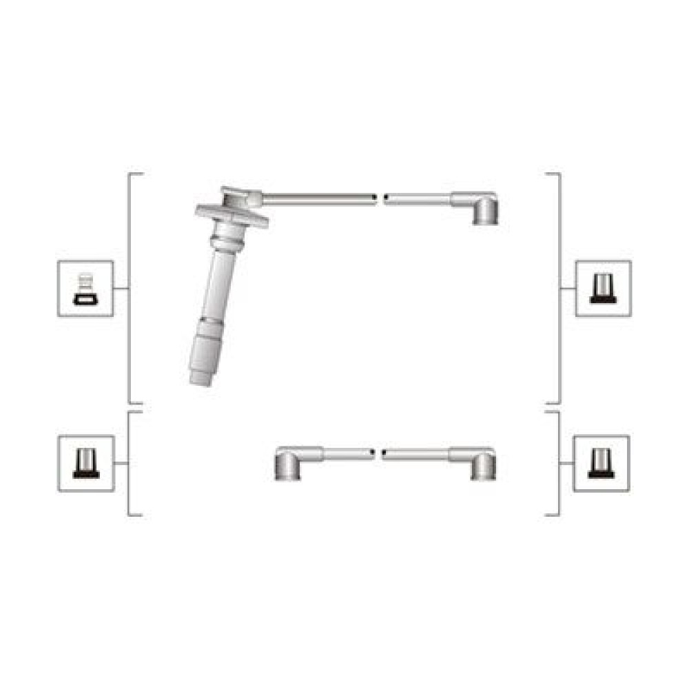 Комплект изолированных проводов для свечей зажигания MAGNETI MARELLI 941319170079
