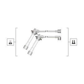 Комплект изолированных проводов для свечей зажигания MAGNETI MARELLI 941319170083