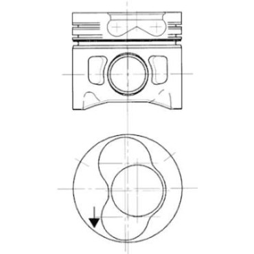 Поршень KOLBENSCHMIDT 94428700