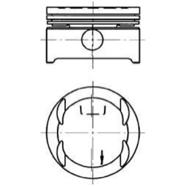 Поршень, комплект X16XE KOLBENSCHMIDT 94637600