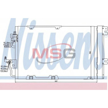Радіатор кондиціонера NISSENS 94807