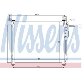Радиатор кондиционера NISSENS 94828