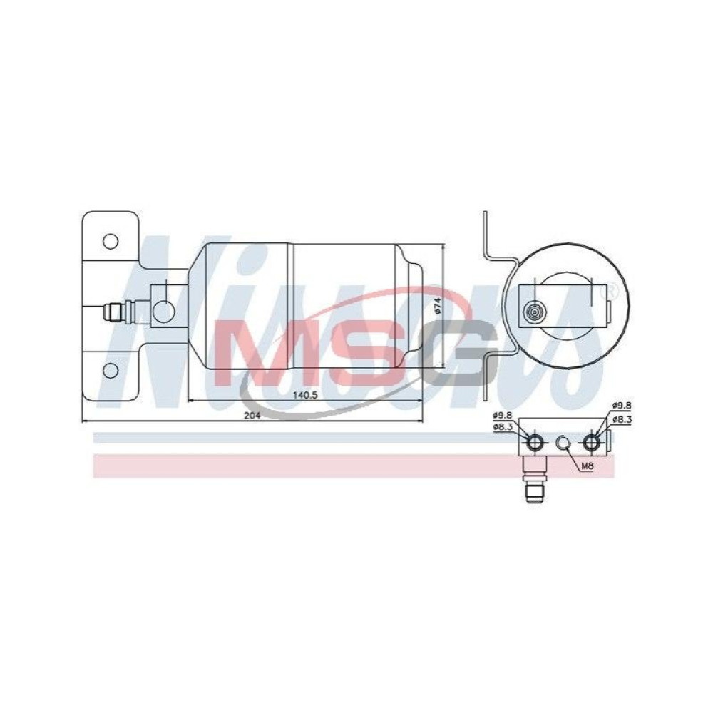 Осушитель кондиционера NISSENS 95169