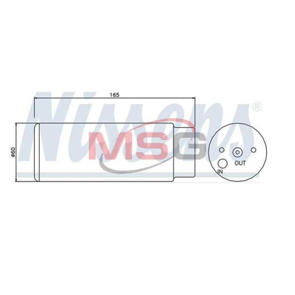Осушувач кондиціонера NISSENS 95380
