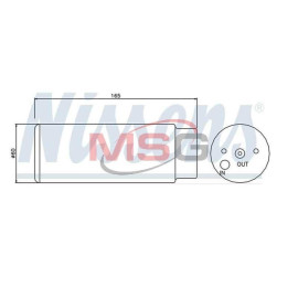 Осушувач кондиціонера NISSENS 95380