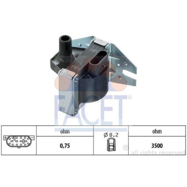 Котушка запалювання FACET 96008