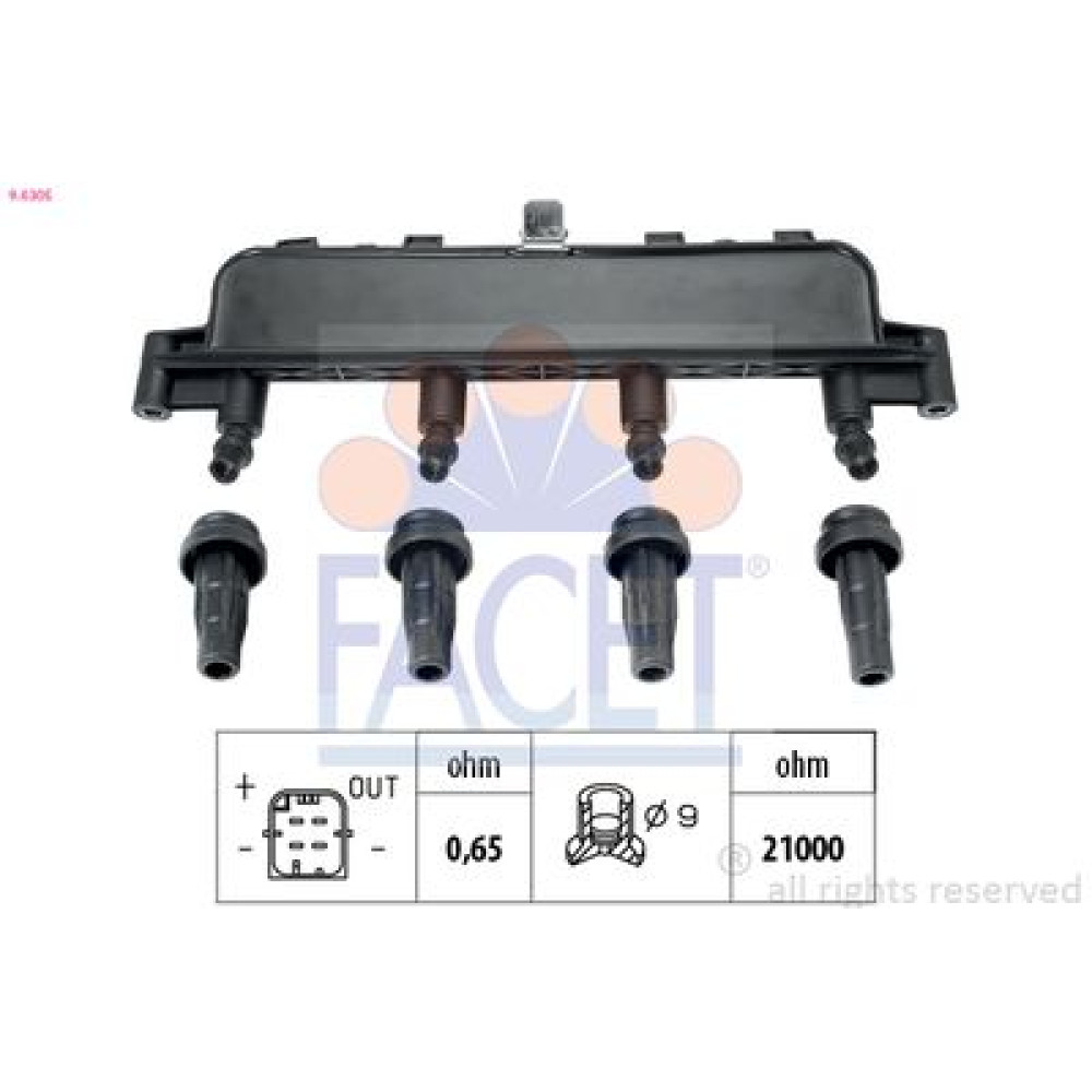 Катушка зажигания FACET 96305