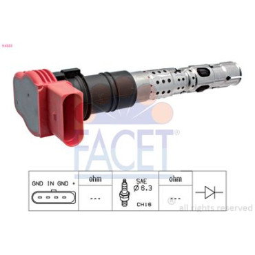 Катушка зажигания FACET 96333