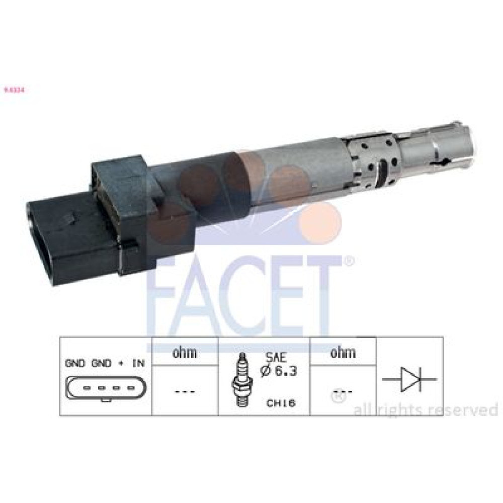 Катушка зажигания FACET 96334