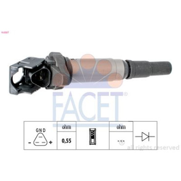 Котушка системи запалювання FACET 96507