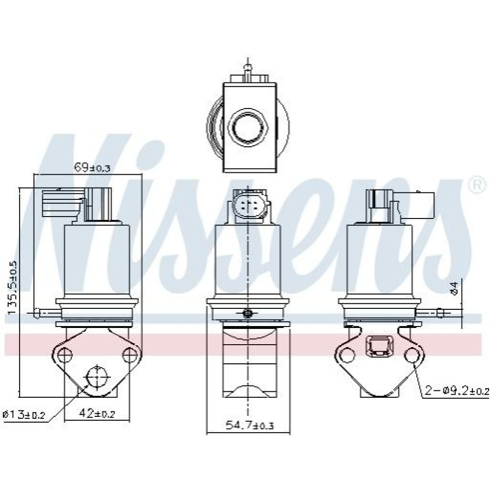 Клапан EGR NISSENS 98179