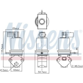NISSENS 98179 Клапан EGR NISSENS 98179