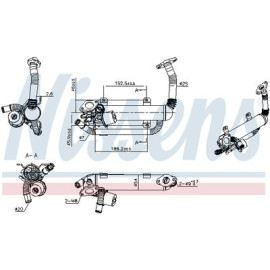 NISSENS 989275 Радіатор рециркуляції ВГ NISSENS 989275