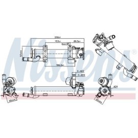 NISSENS 989277 Радіатор рециркуляції ВГ NISSENS 989277