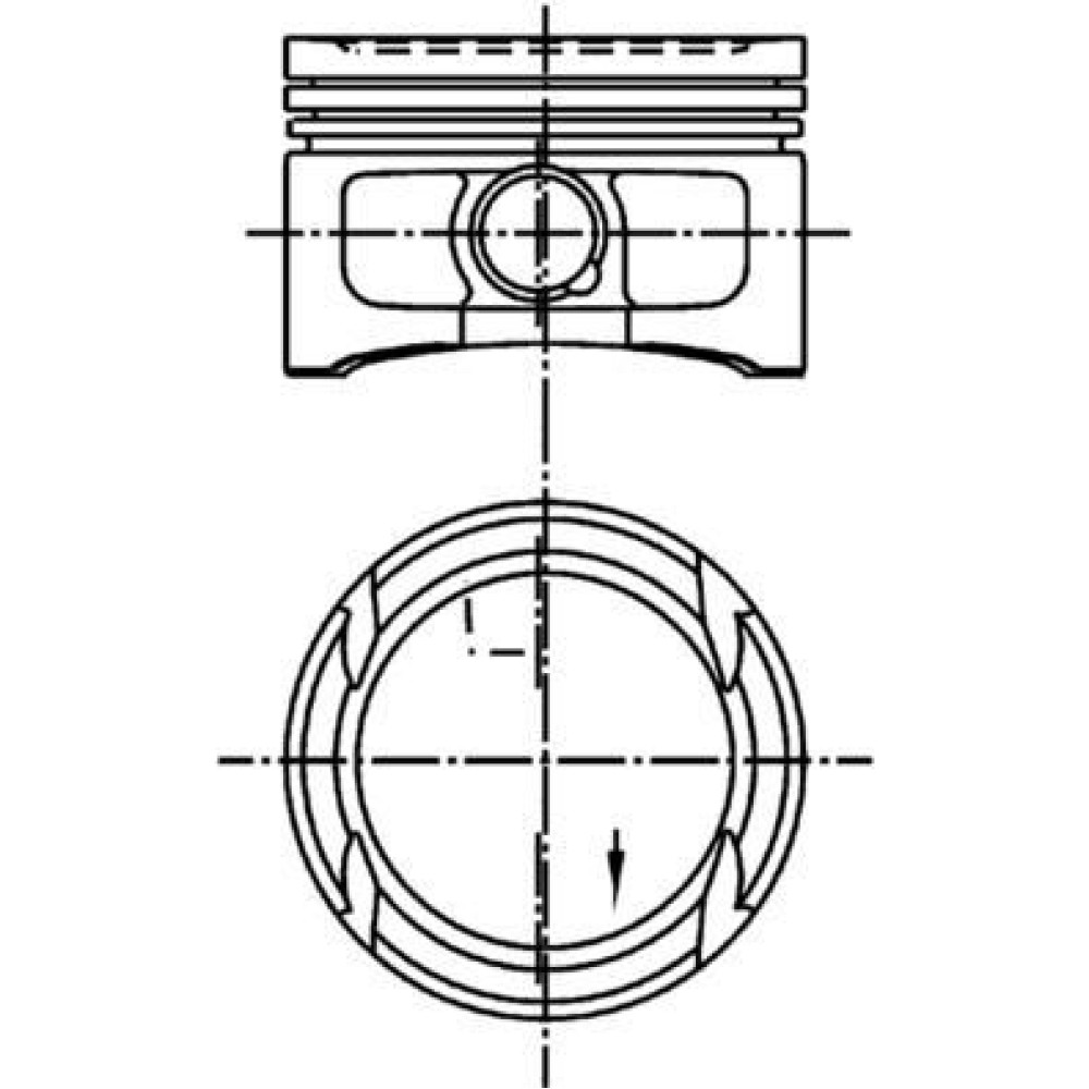Поршень, комплект VW 1,4i 16V 97- KOLBENSCHMIDT 99562620