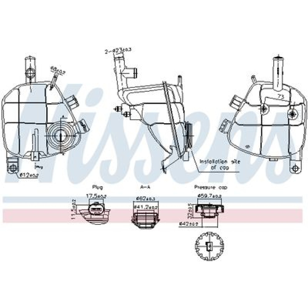 Розширювальний бачок NISSENS 996202