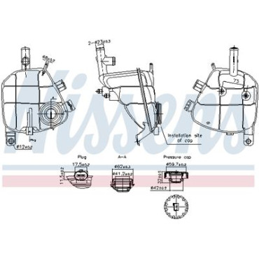 Розширювальний бачок NISSENS 996202