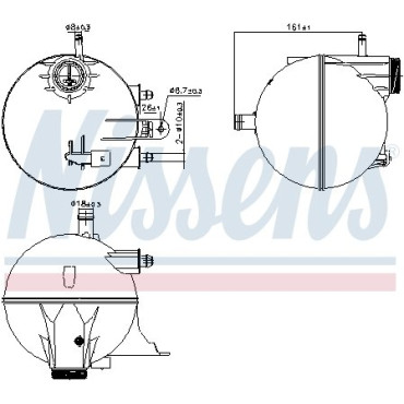 Розширювальний бачок NISSENS 996295