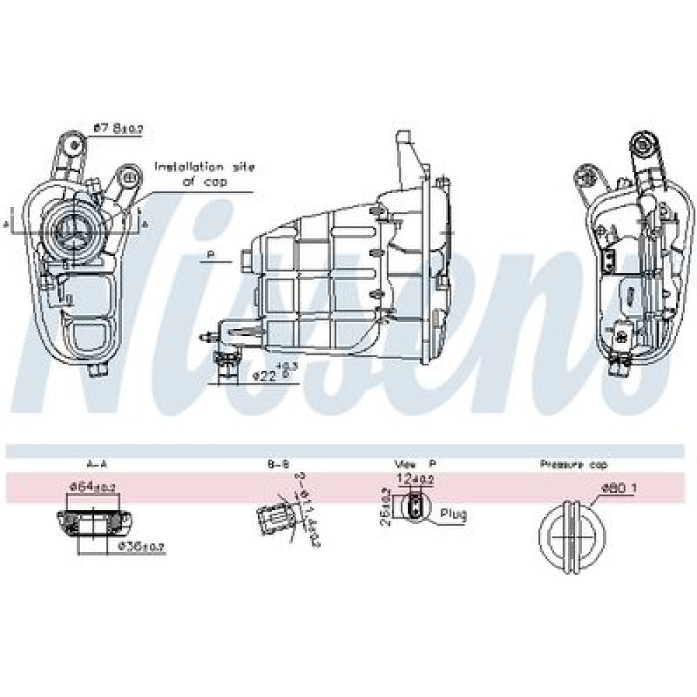 Расширительный бачок NISSENS 996301