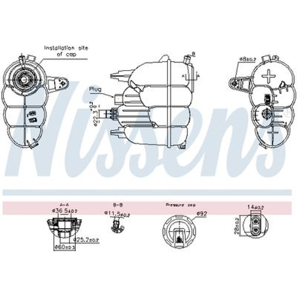 Расширительный бачок NISSENS 996323