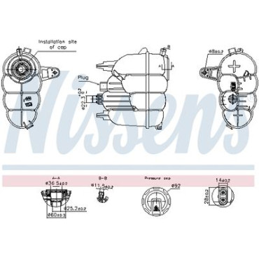 Розширювальний бачок NISSENS 996323