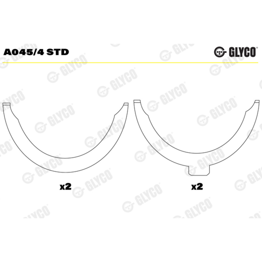 Шайба стопорная Glyco a045/4std
