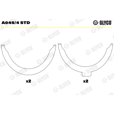 Шайба стопорная Glyco a045/4std