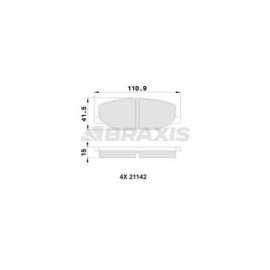 Гальмівні колодки комплект BRAXIS aa0121