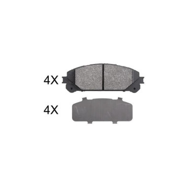 Тормозные колодки передние ABS 37844