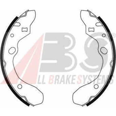 Тормозные колодки задние ABS 8901