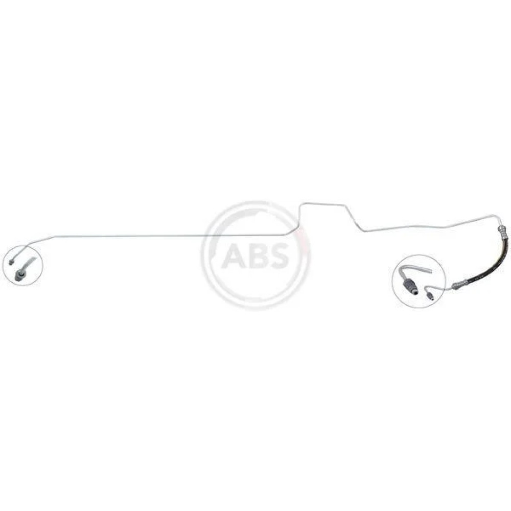 Гальмівна трубка MEGANE II 1670 mm ABS sl6638