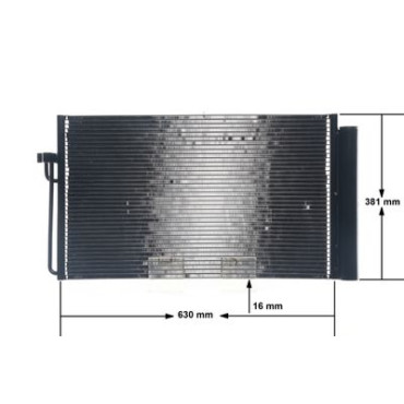 Радіатор кондиціонера MAHLE ac345000s
