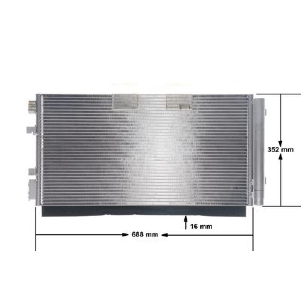 Радіатор кондиціонера MAHLE ac44000s