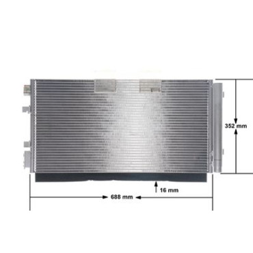 Радіатор кондиціонера MAHLE ac44000s